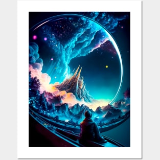 Cosmic Chaos, Magical Landscapes Posters and Art